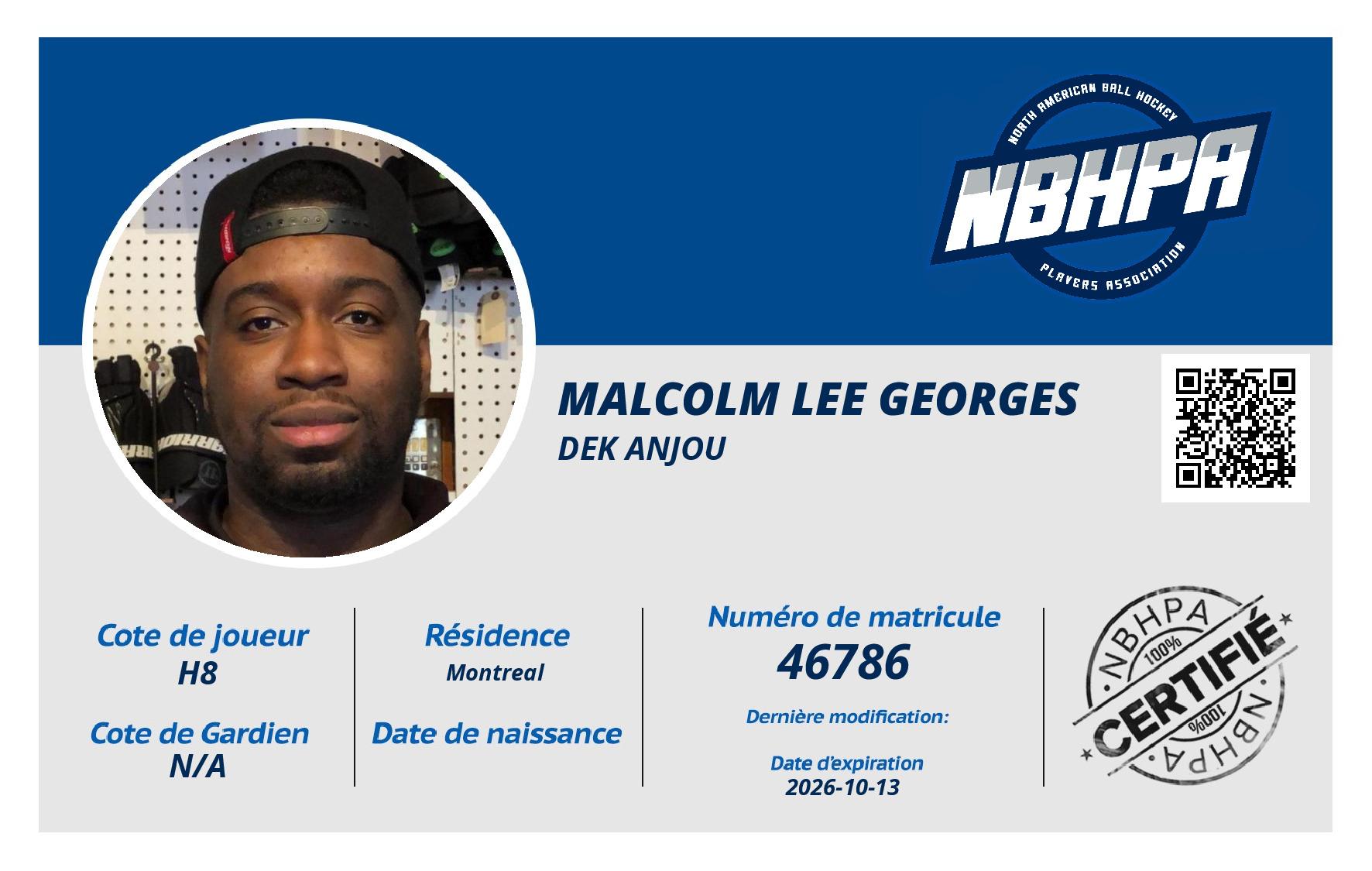 Malcolm Lee Georges