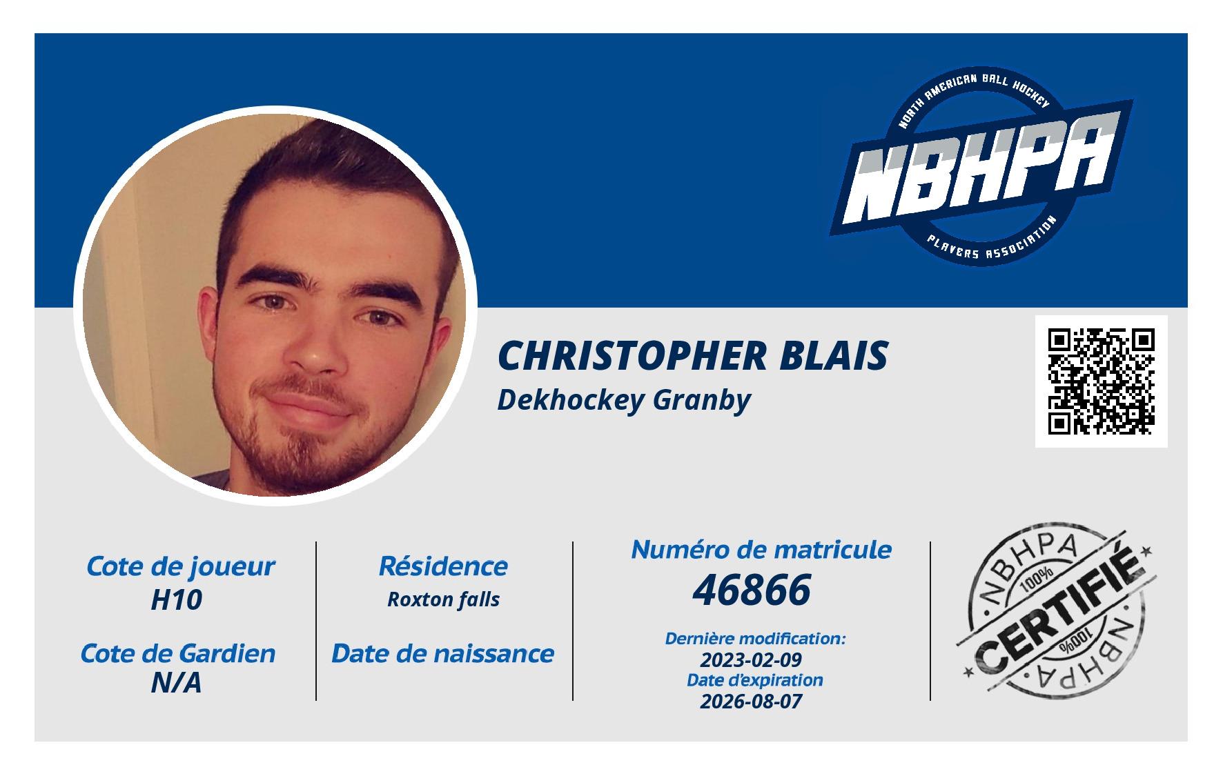 Christopher Blais