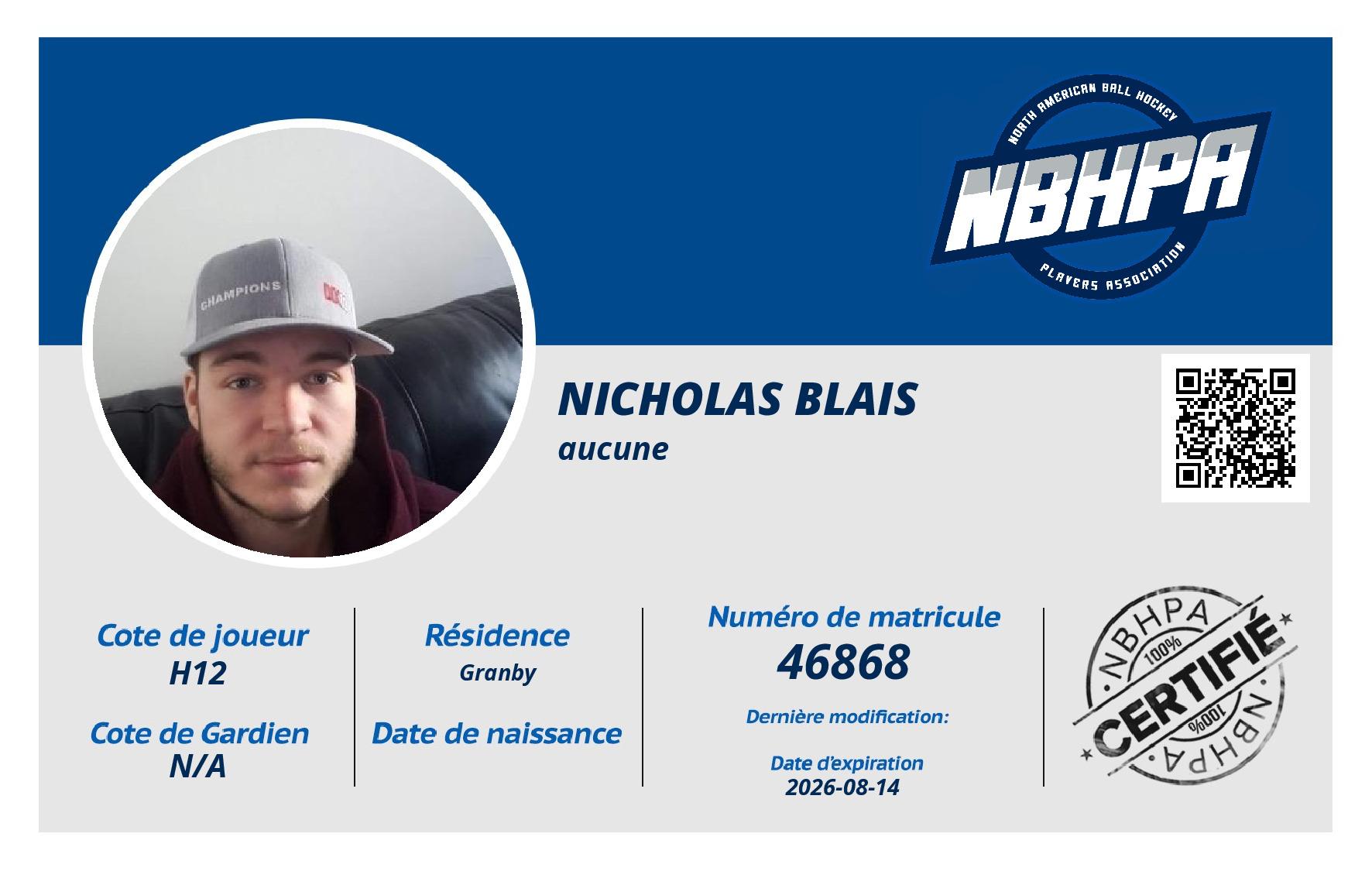 Nicholas Blais