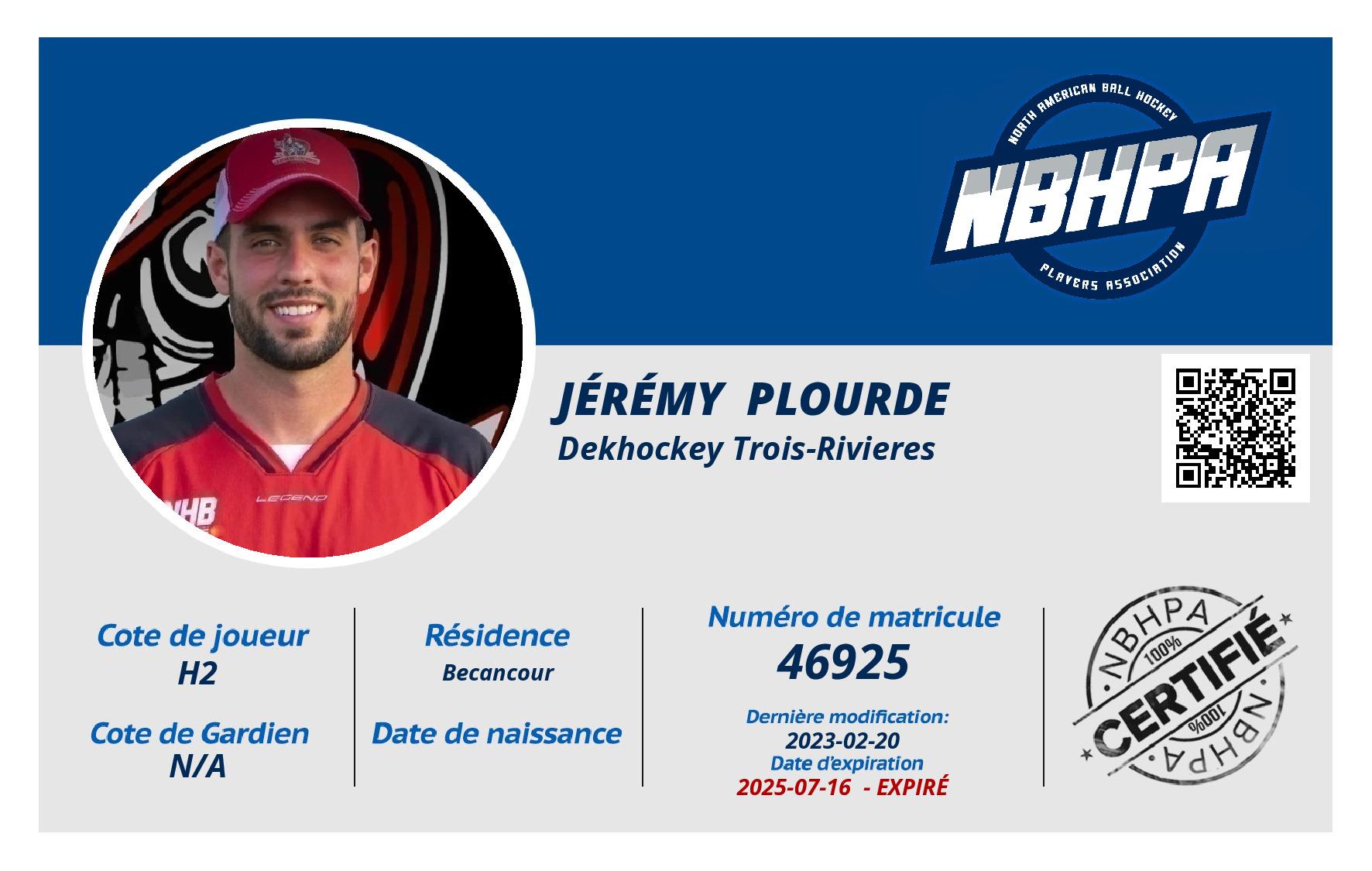 Jérémy  Plourde