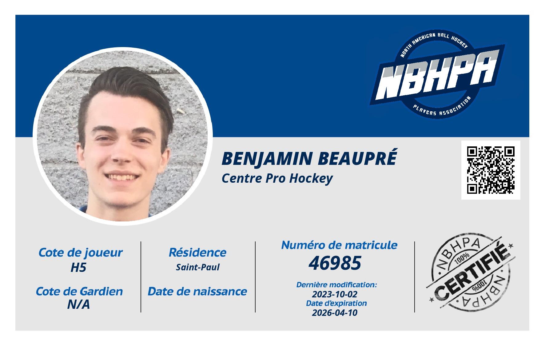 Benjamin Beaupré