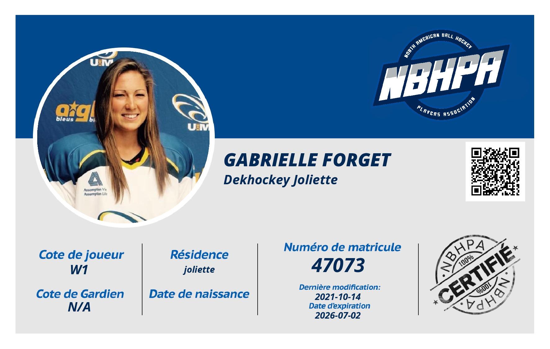 Gabrielle Forget