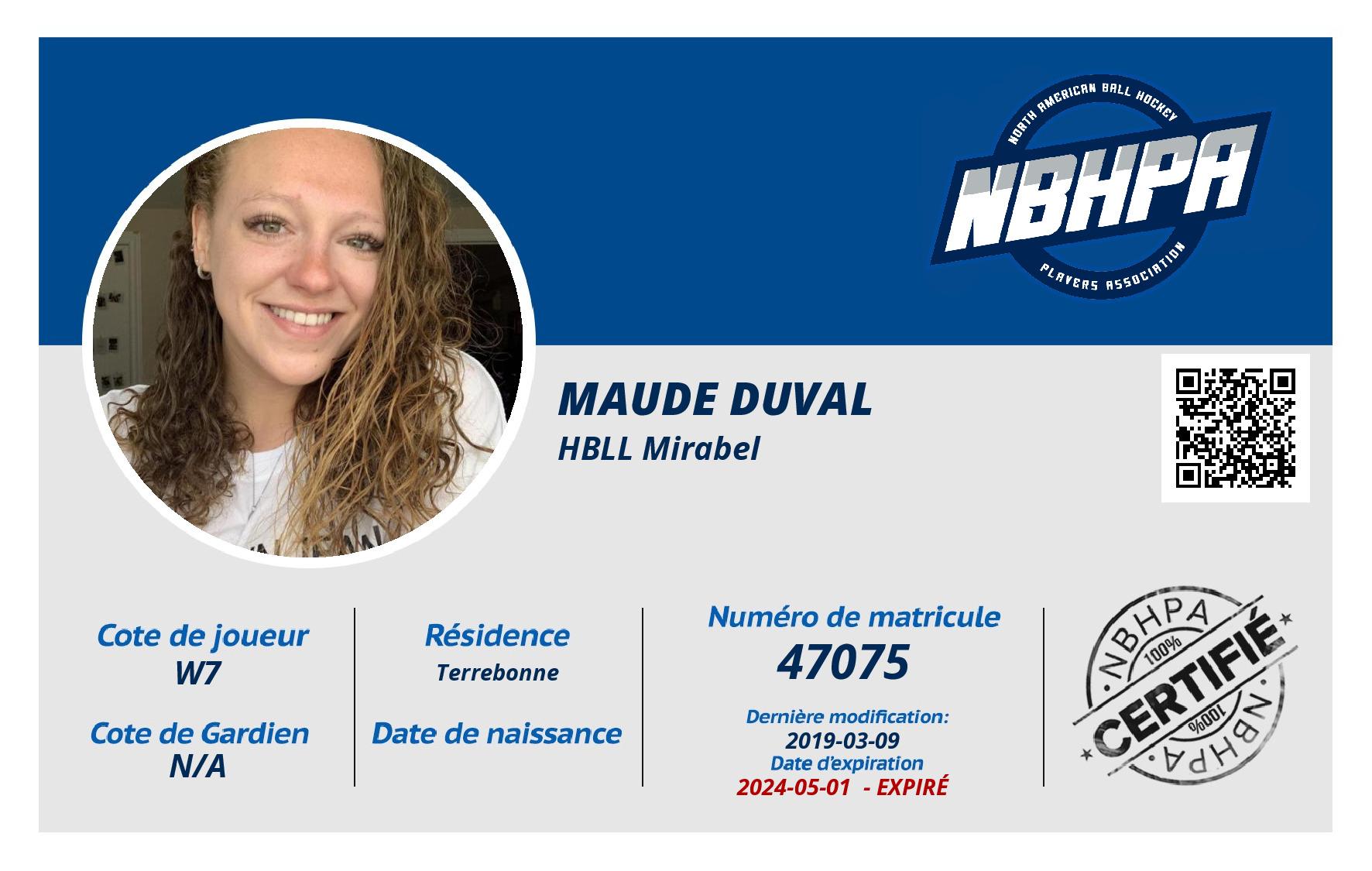 Maude Duval