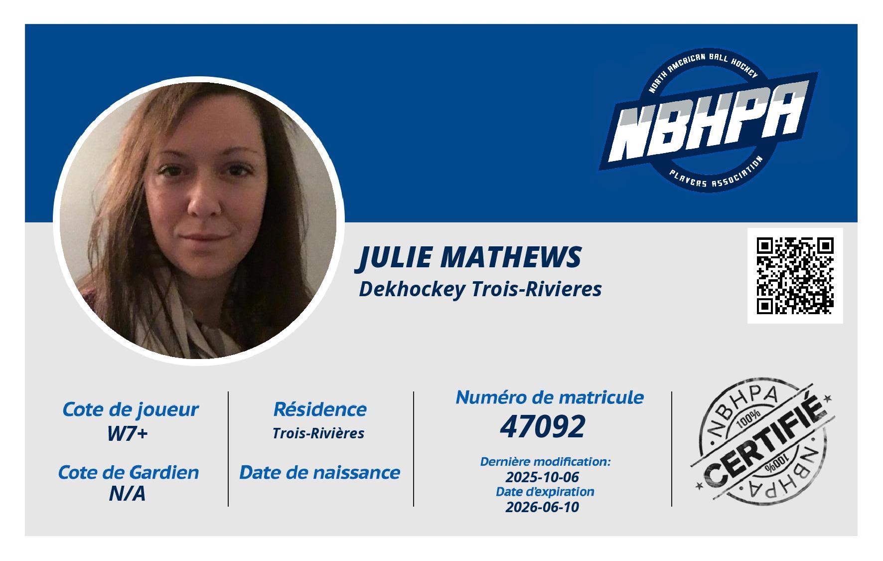 Julie Mathews