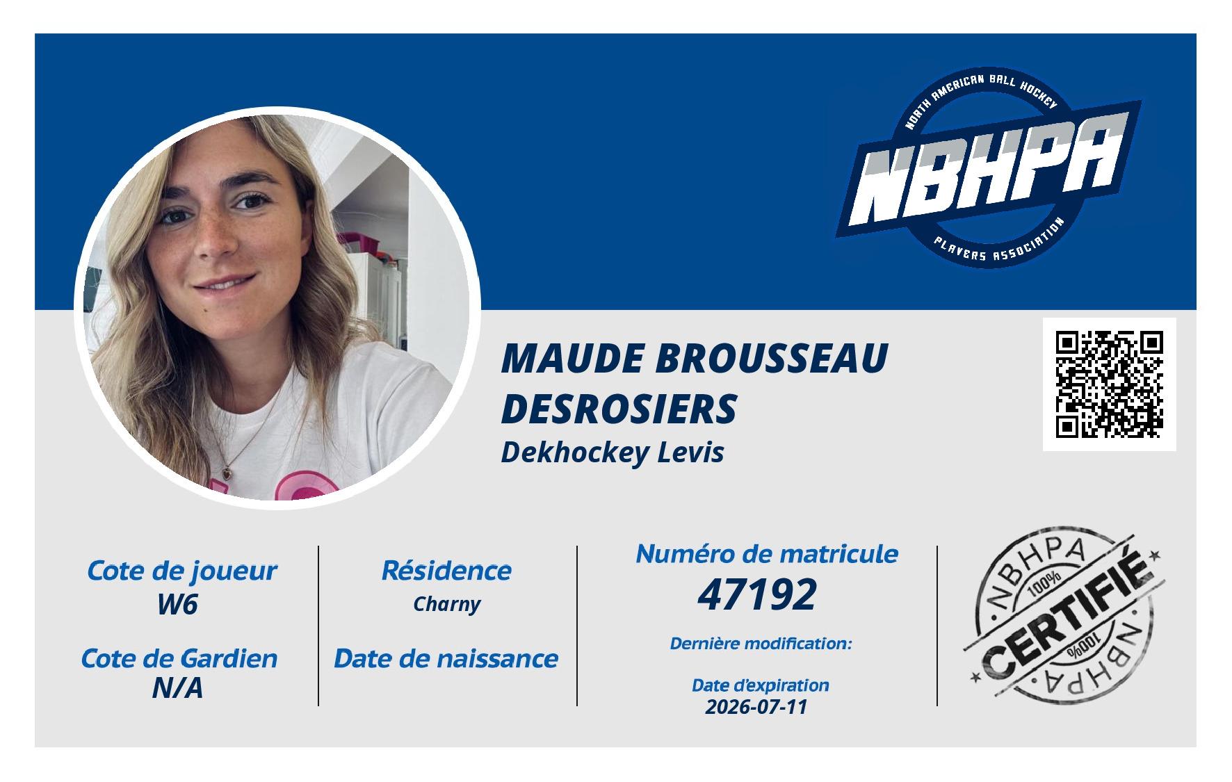 Maude Brousseau Desrosiers