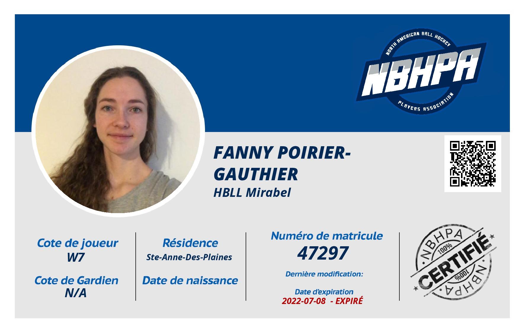 Fanny Poirier-Gauthier 