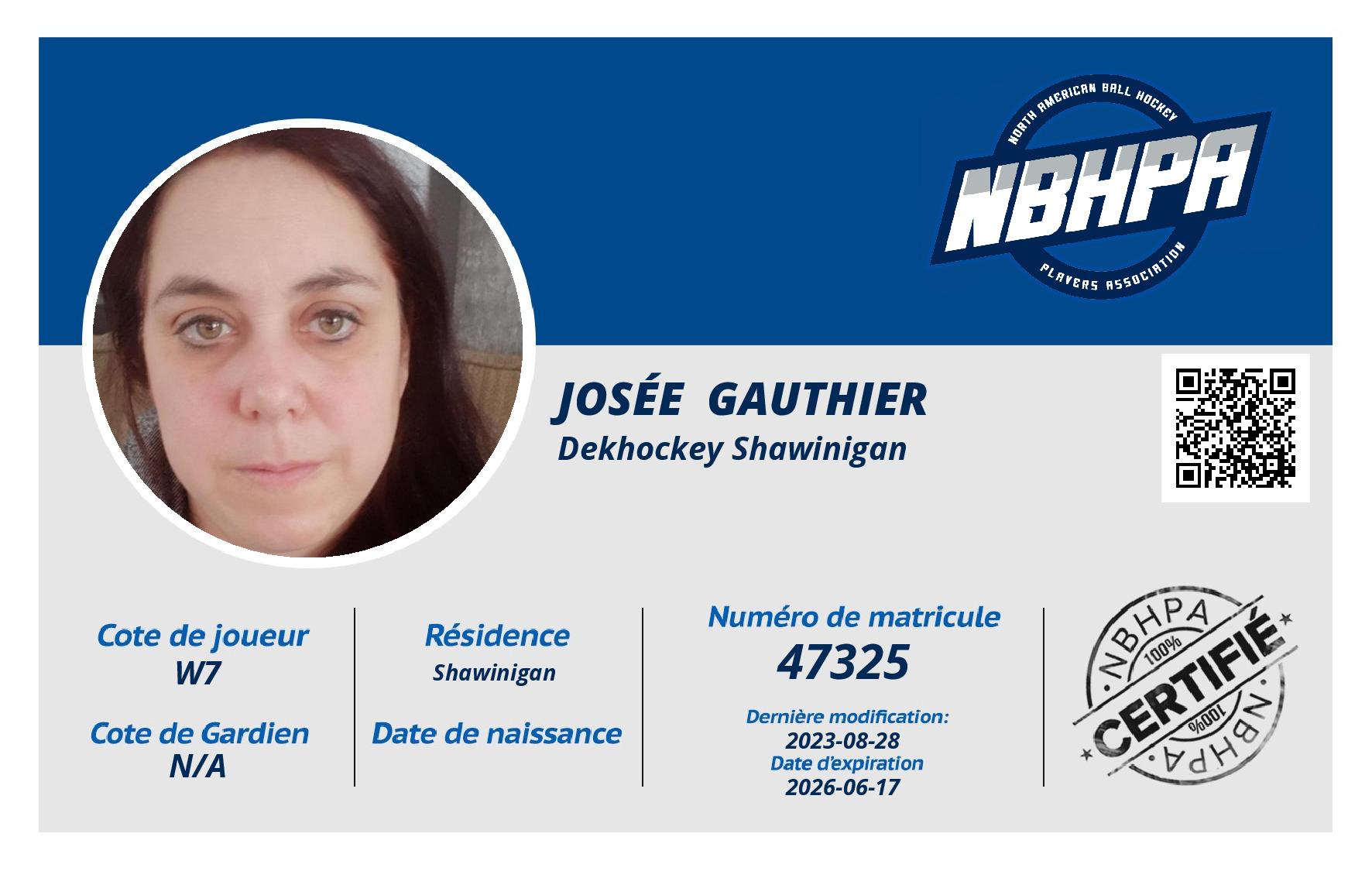 Josée  Gauthier