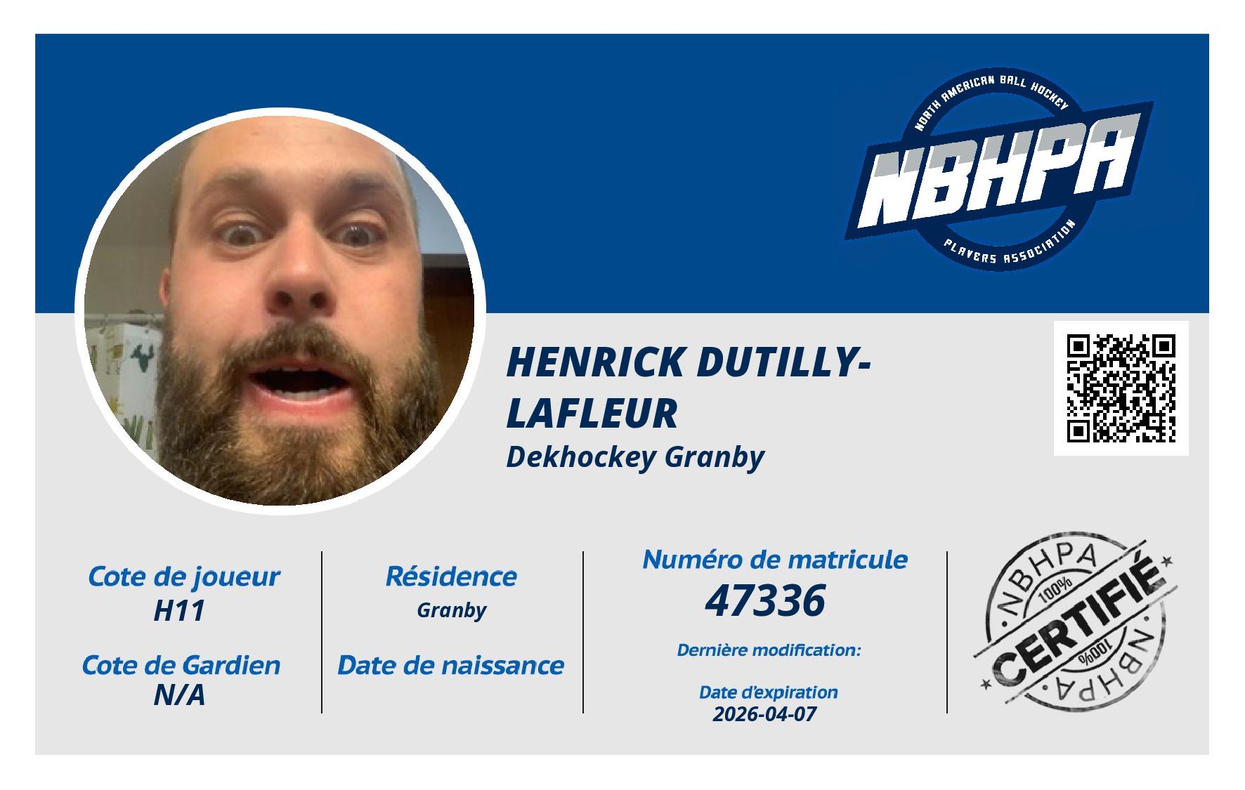 Henrick Dutilly-Lafleur