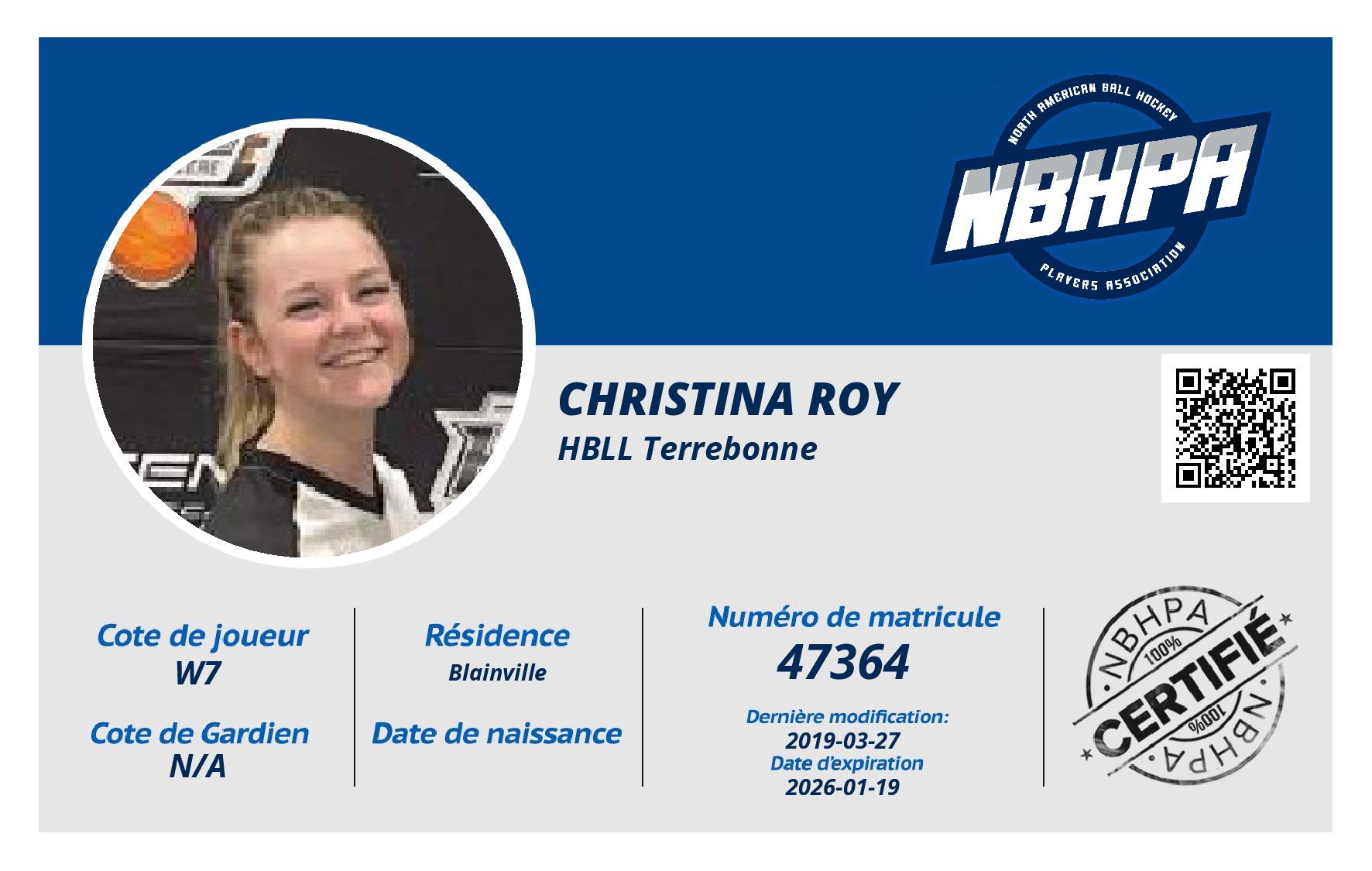 Christina Roy 