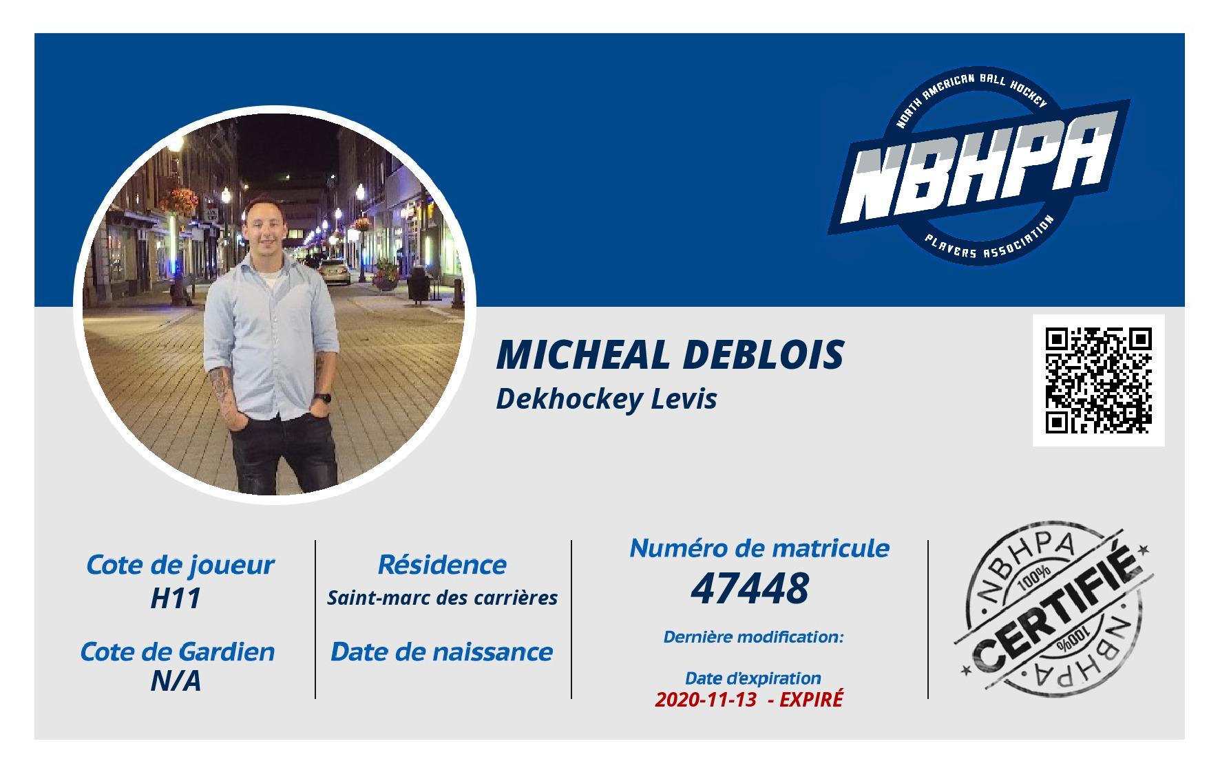 Micheal Deblois