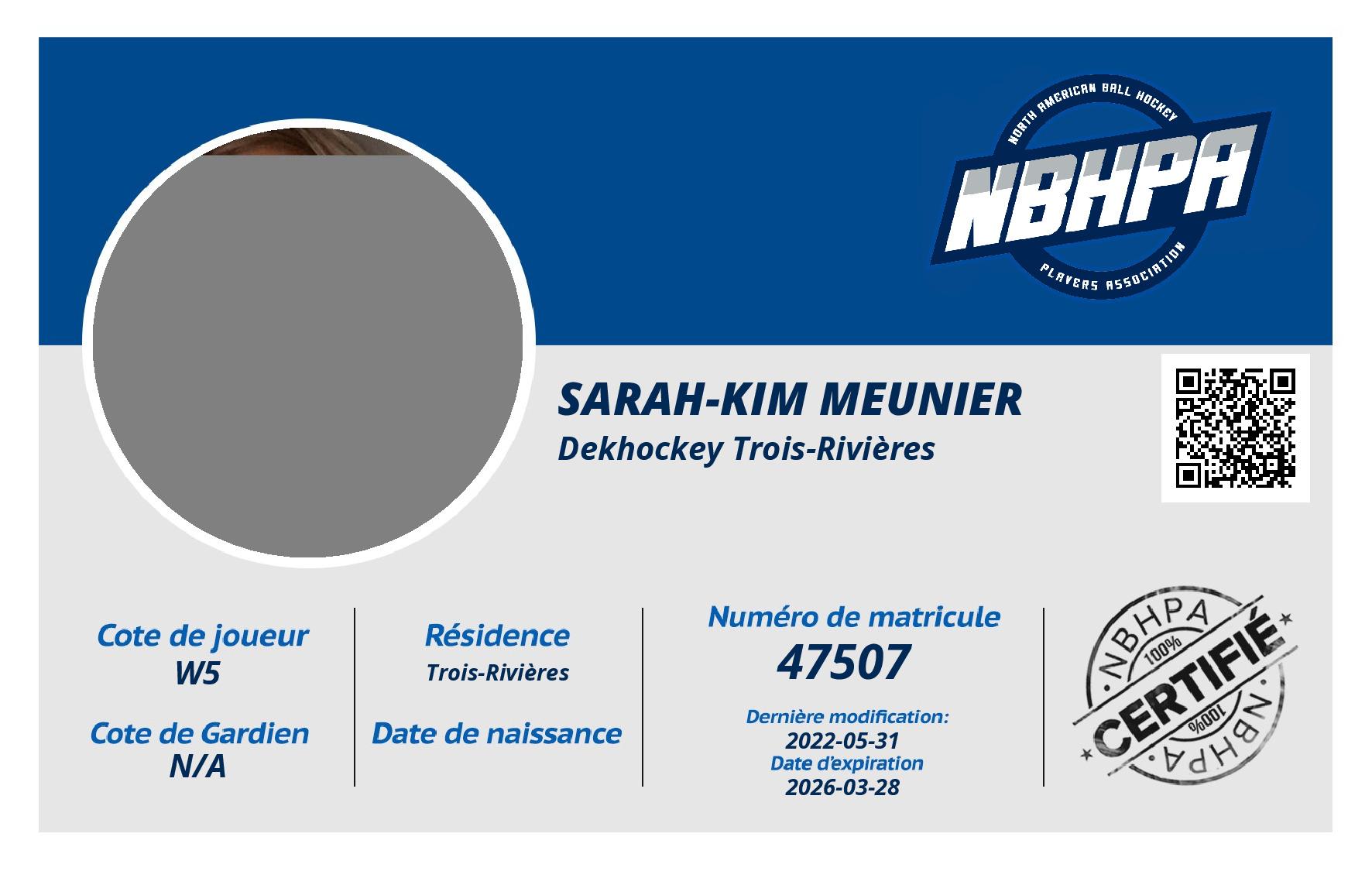 Sarah-Kim Meunier
