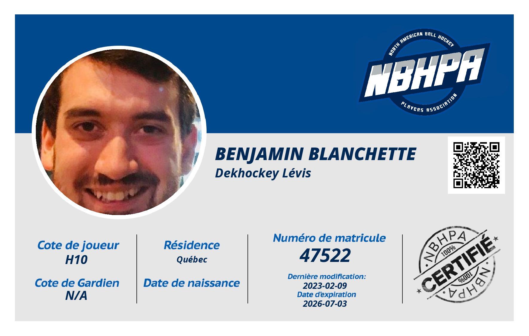 Benjamin Blanchette