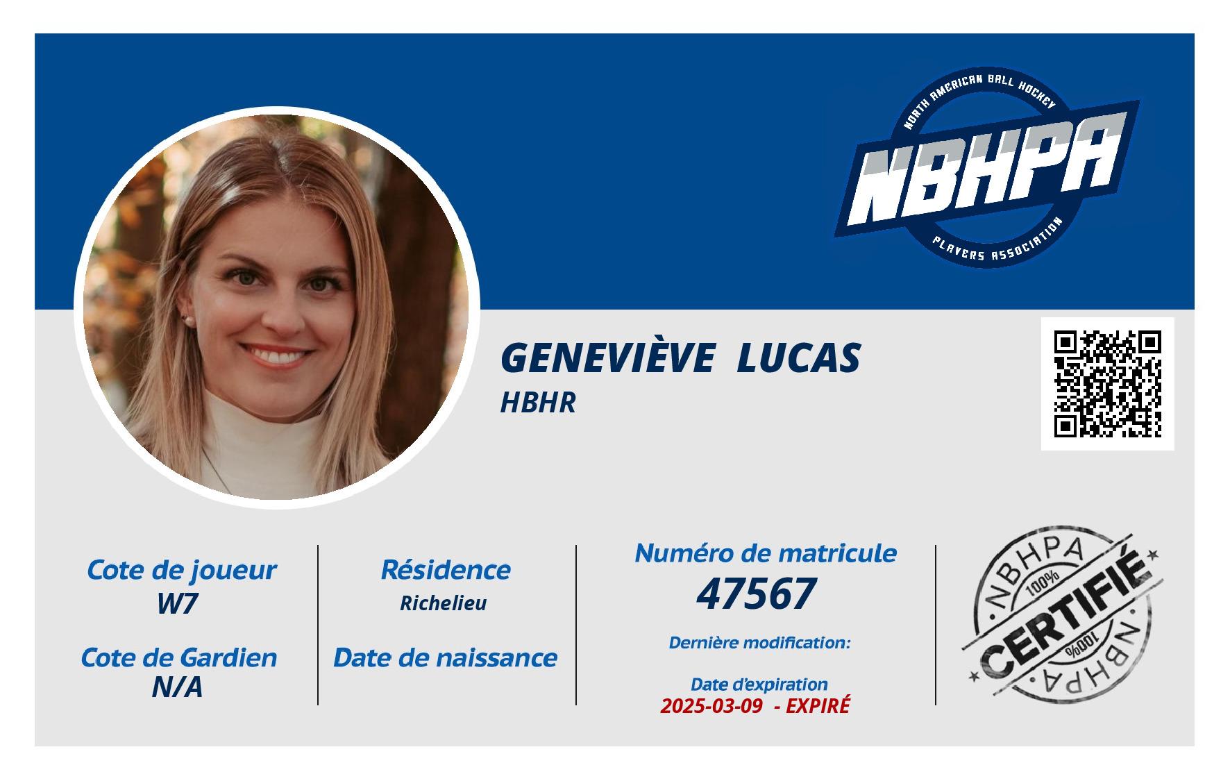 Geneviève  Lucas