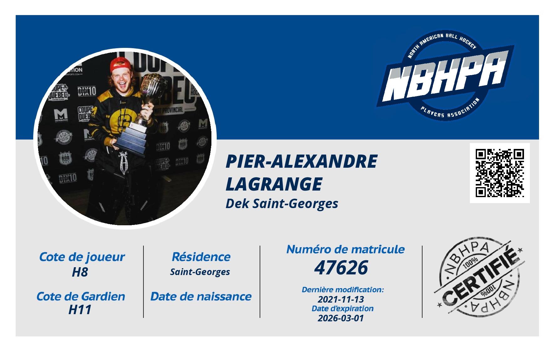 Pier-Alexandre Lagrange