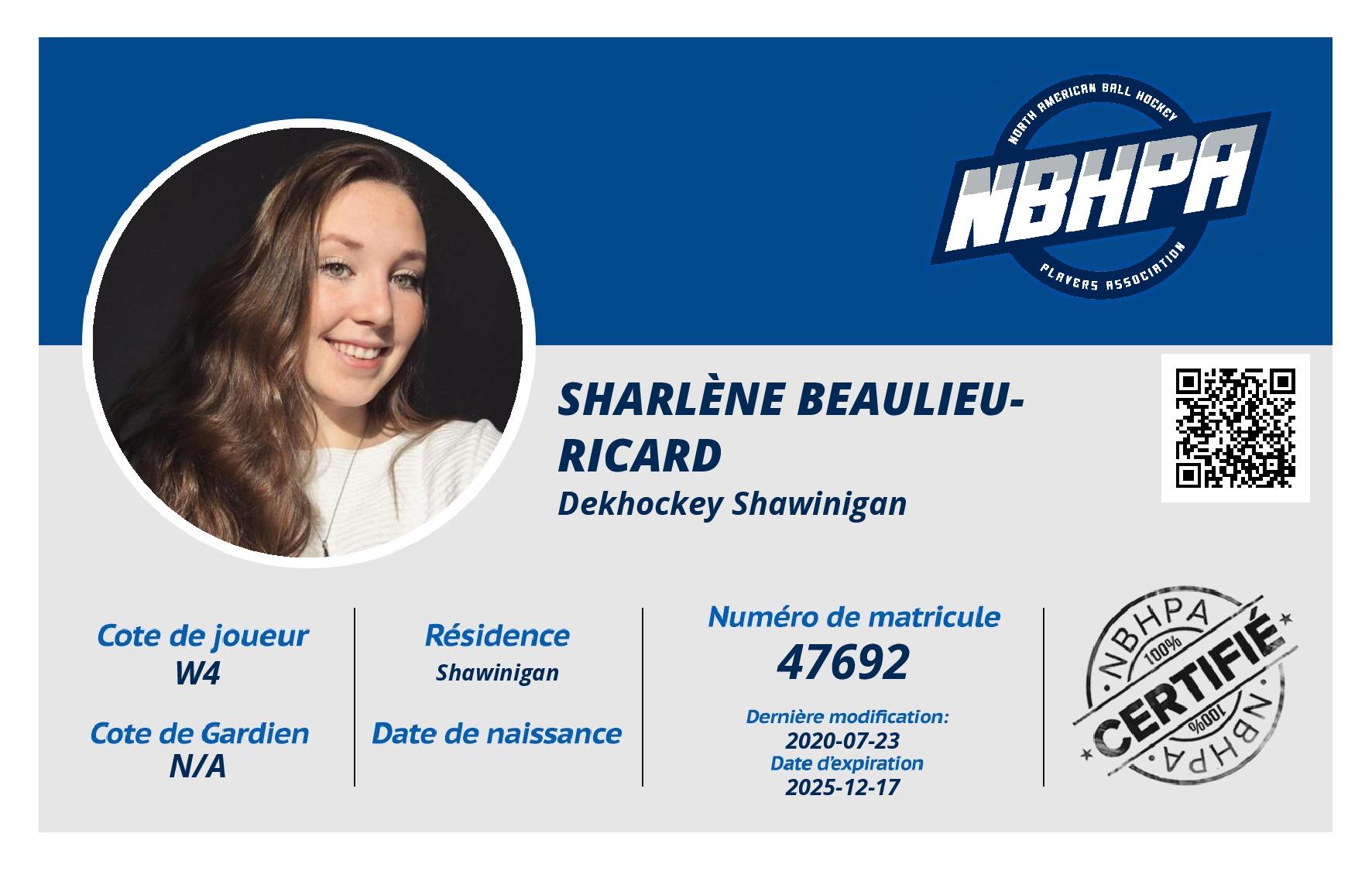 Sharlène Beaulieu-Ricard