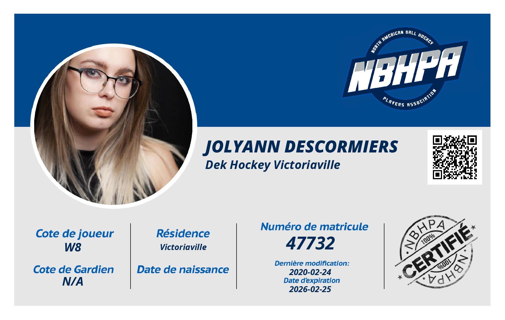 Jolyann Descormiers