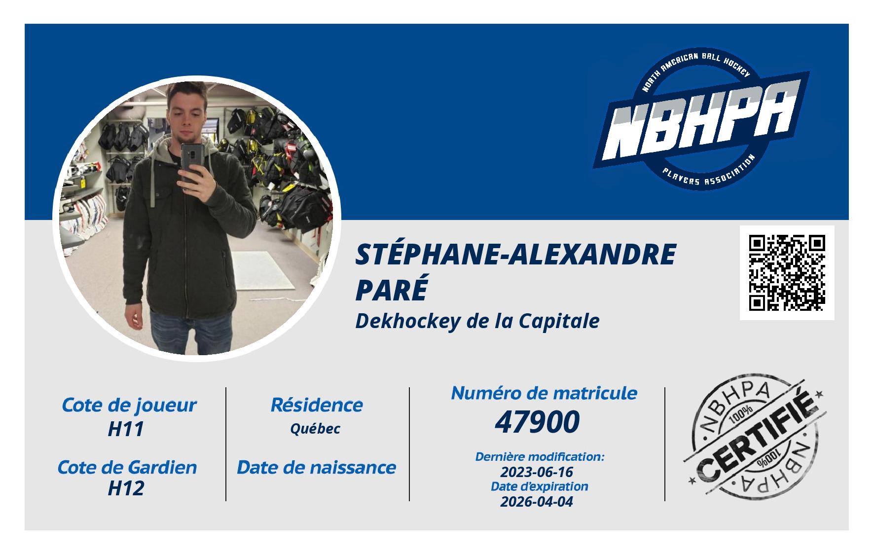 Stéphane-Alexandre  Paré