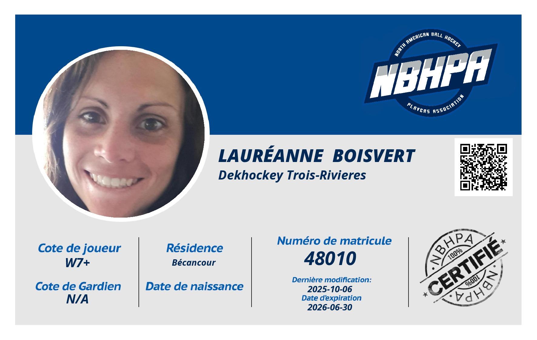 Lauréanne  Boisvert 