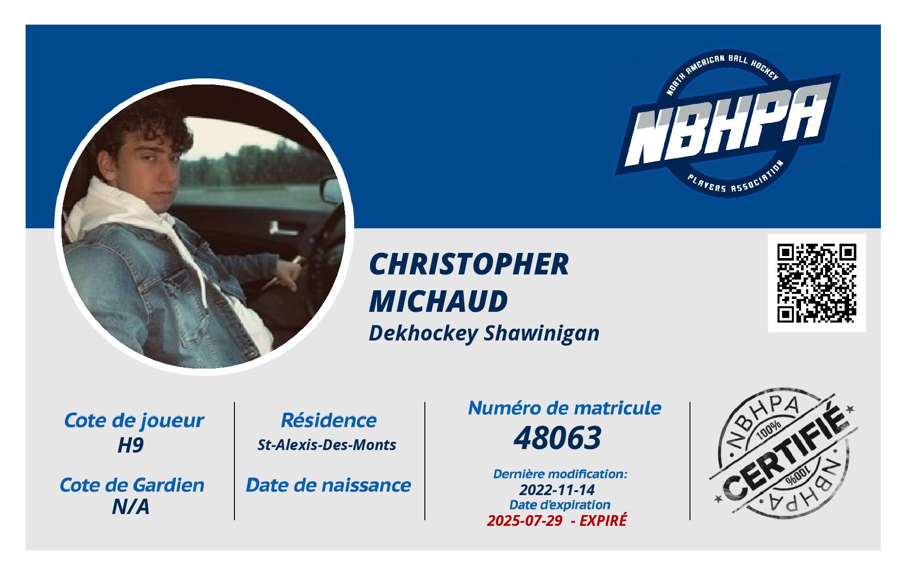Christopher  Michaud 