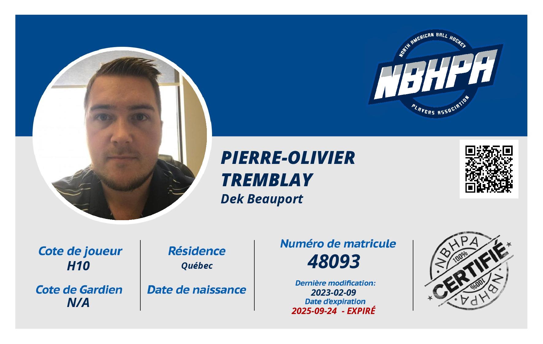 Pierre-Olivier Tremblay