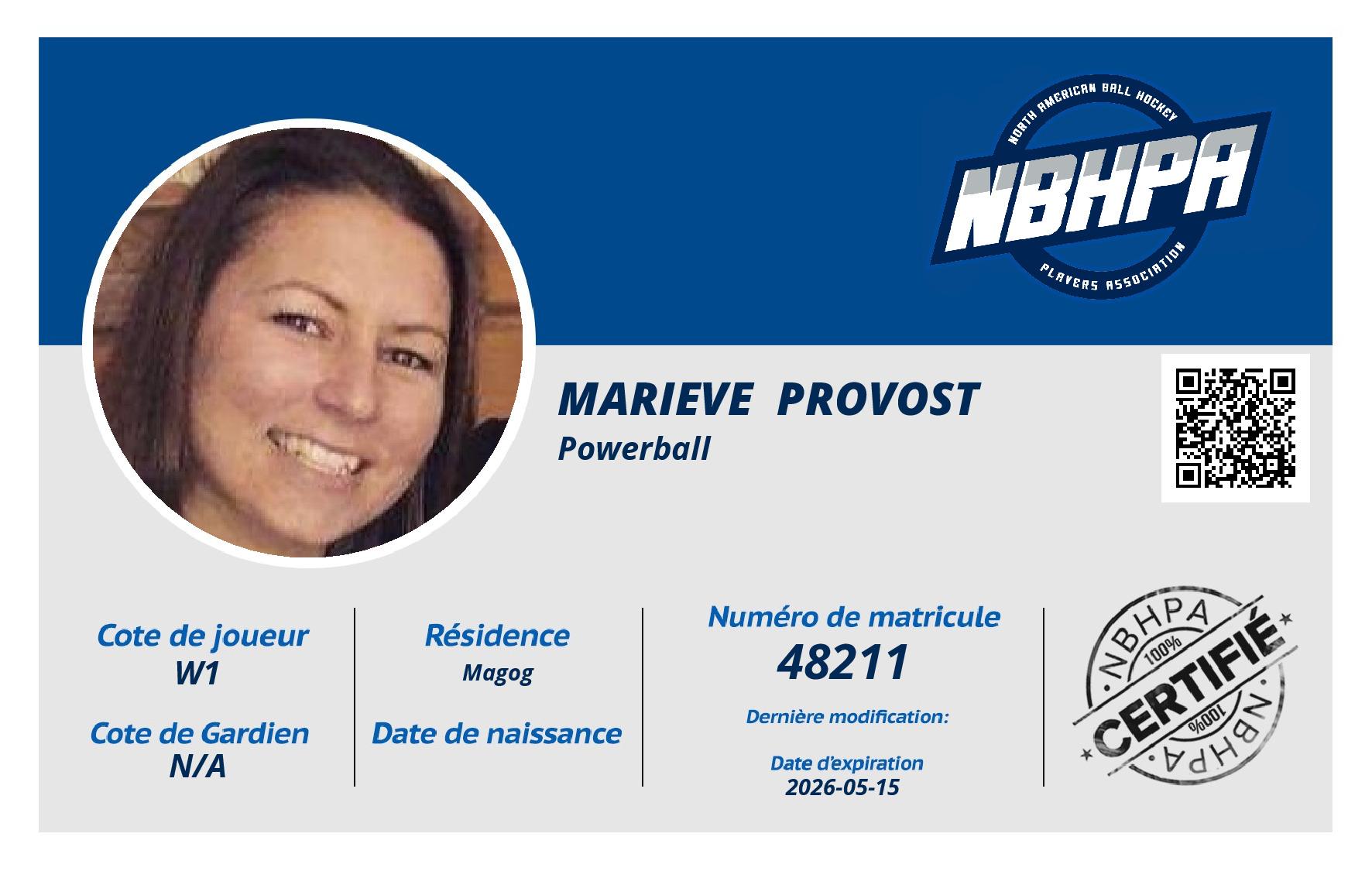 Marieve  Provost