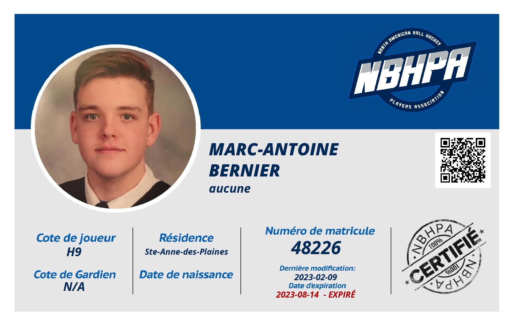 Marc-Antoine  Bernier