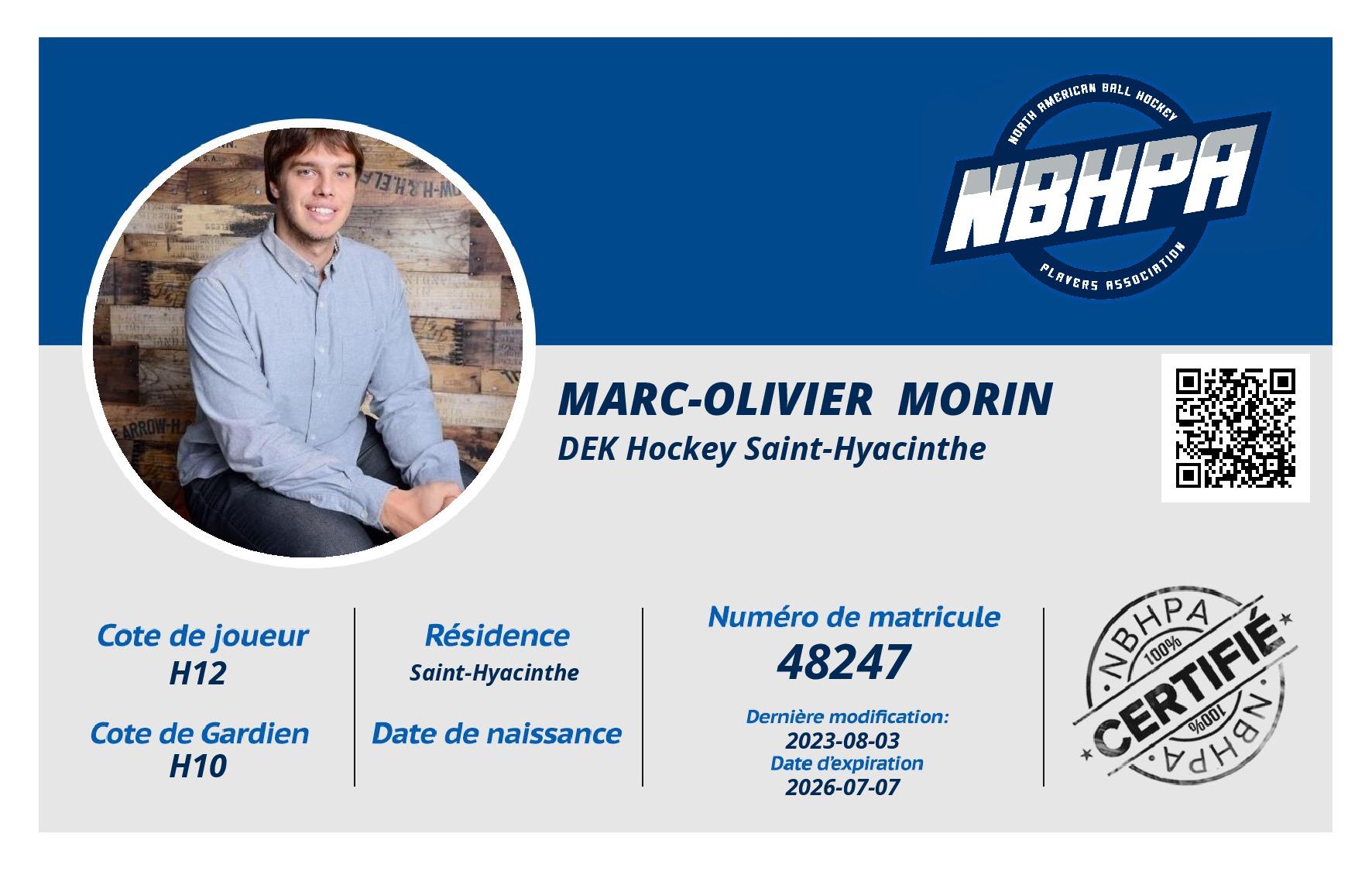 Marc-Olivier  Morin 