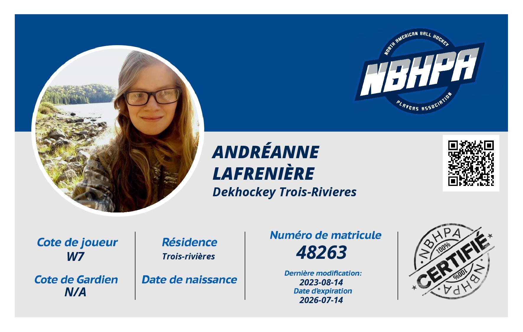 Andréanne Lafrenière