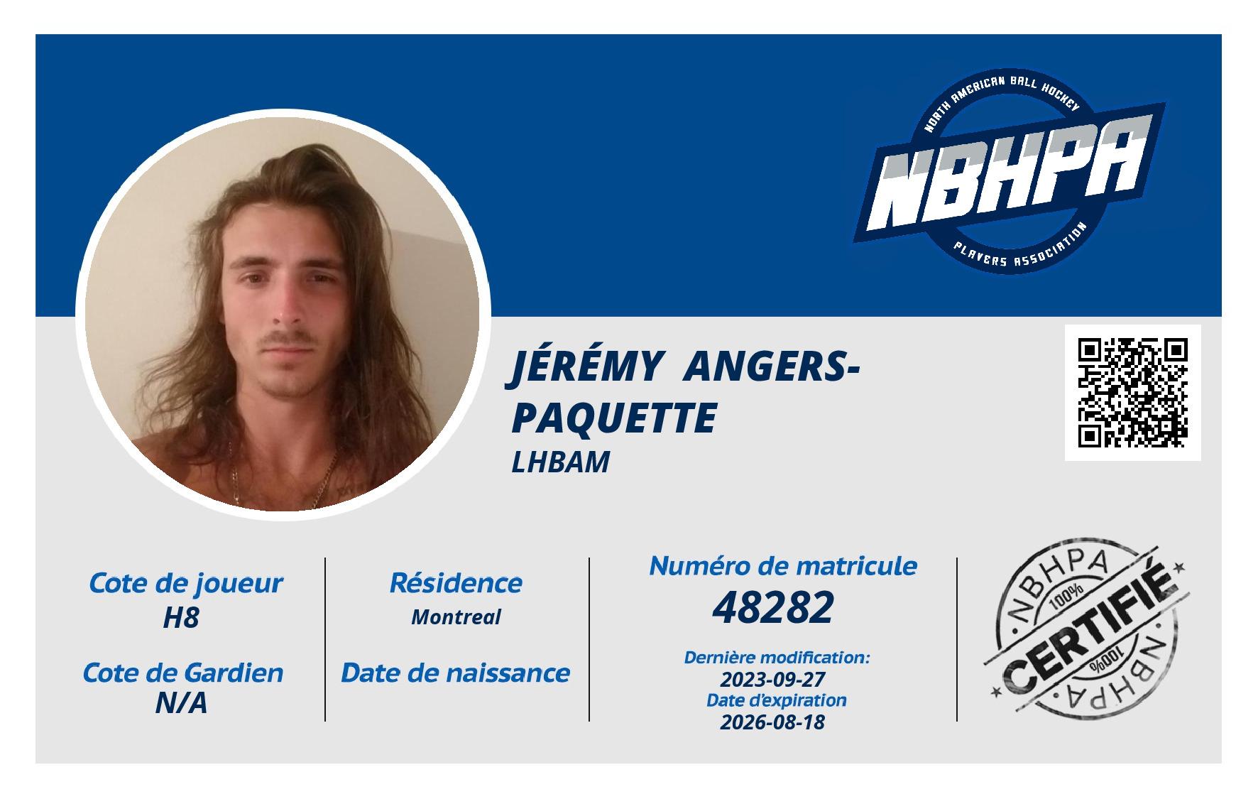 Jérémy  Angers-Paquette