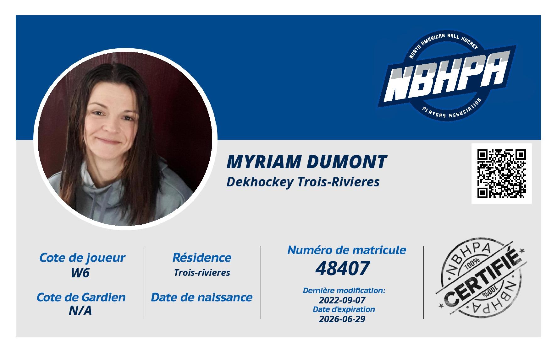 Myriam Dumont