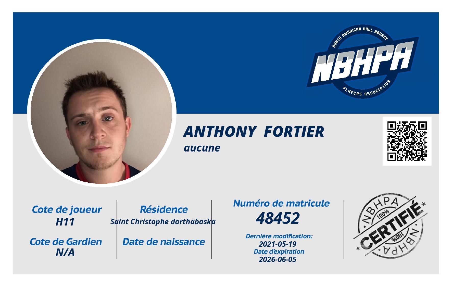 Anthony  Fortier