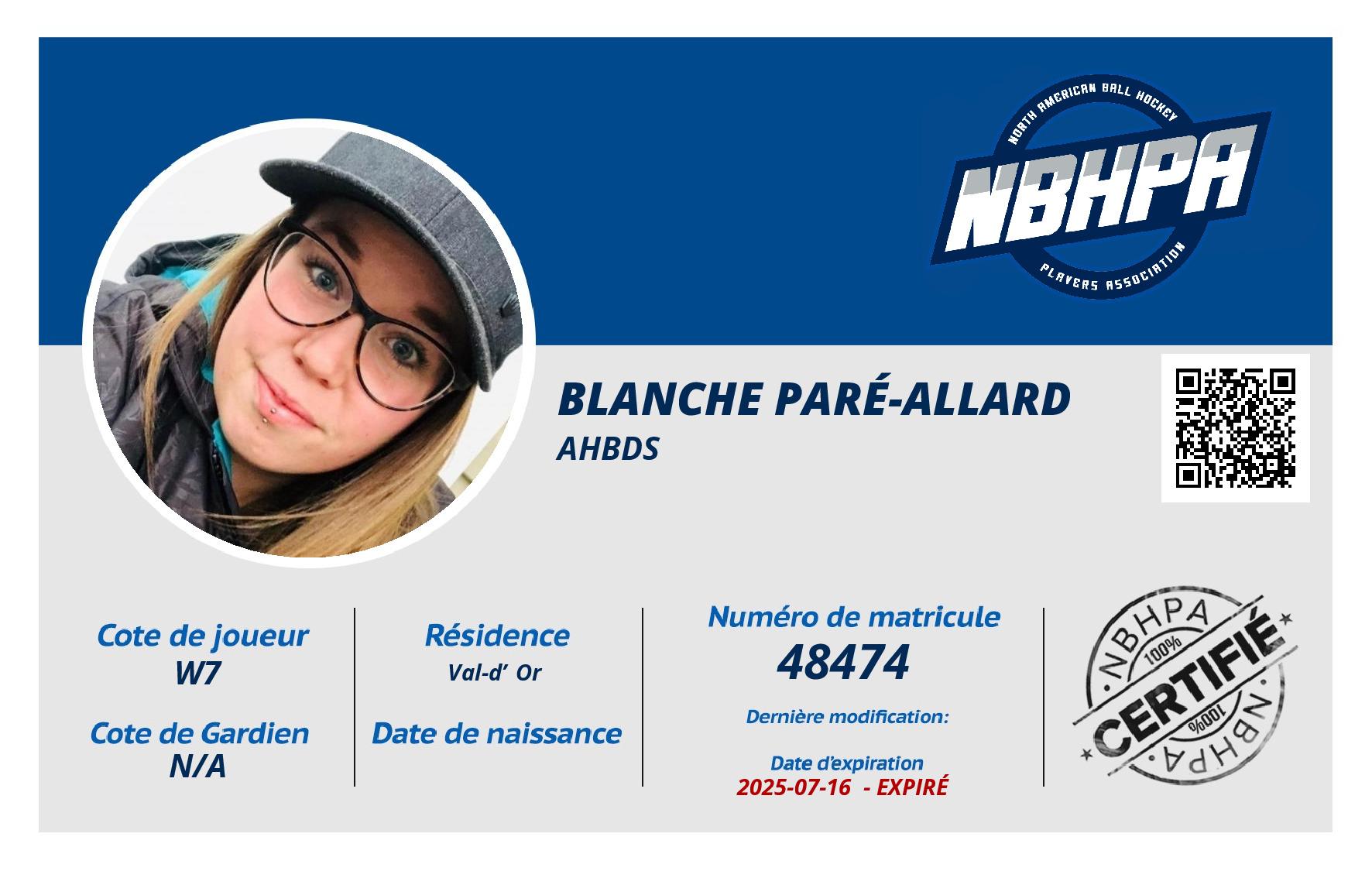 Blanche Paré-Allard