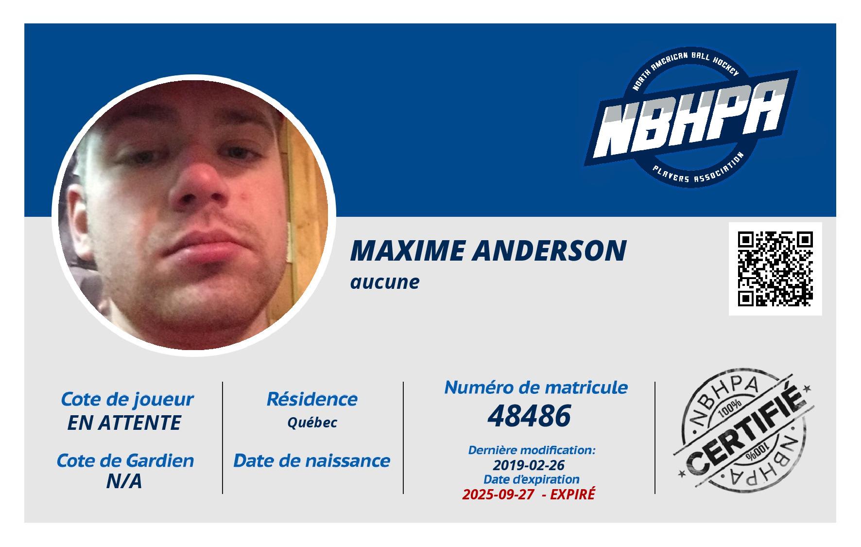 Maxime Anderson