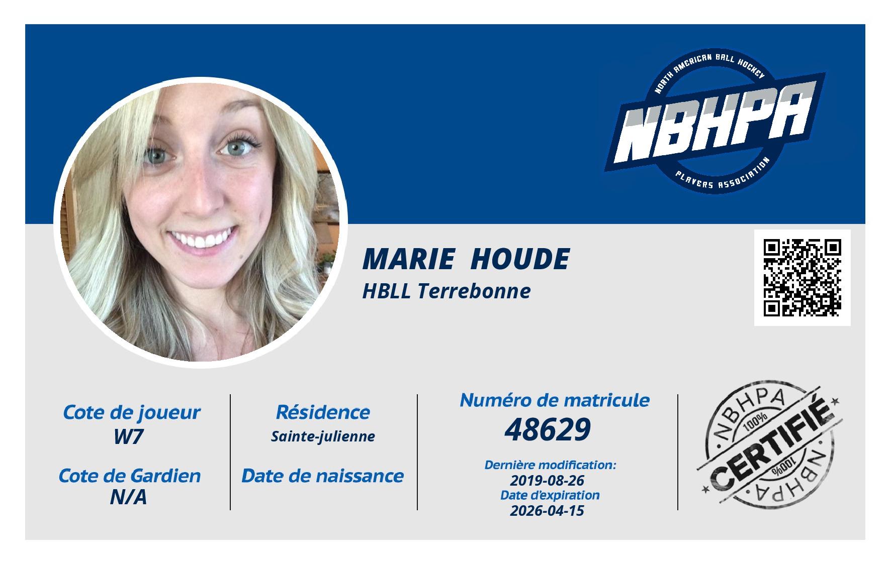 Marie  Houde