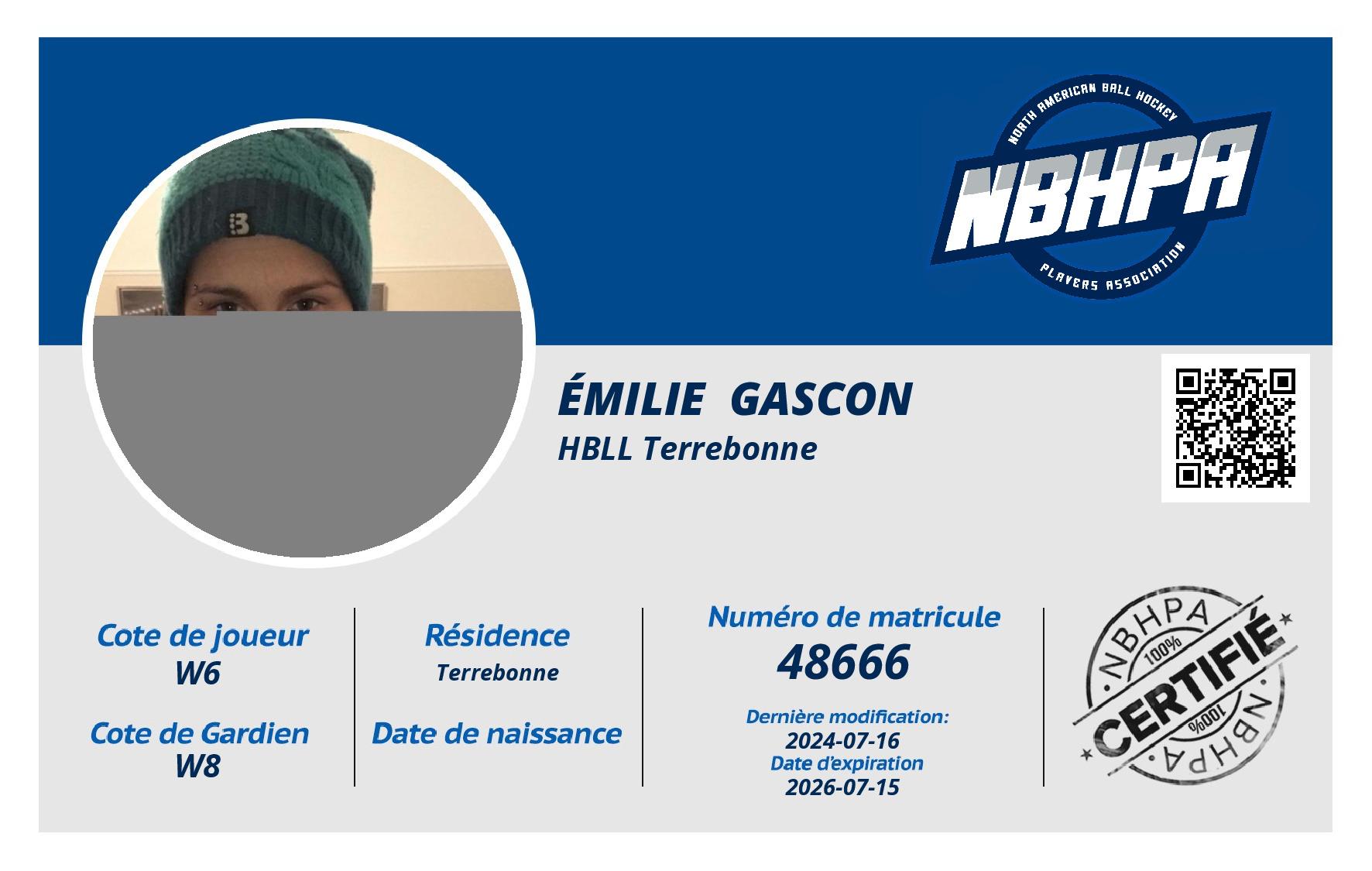 Émilie  Gascon