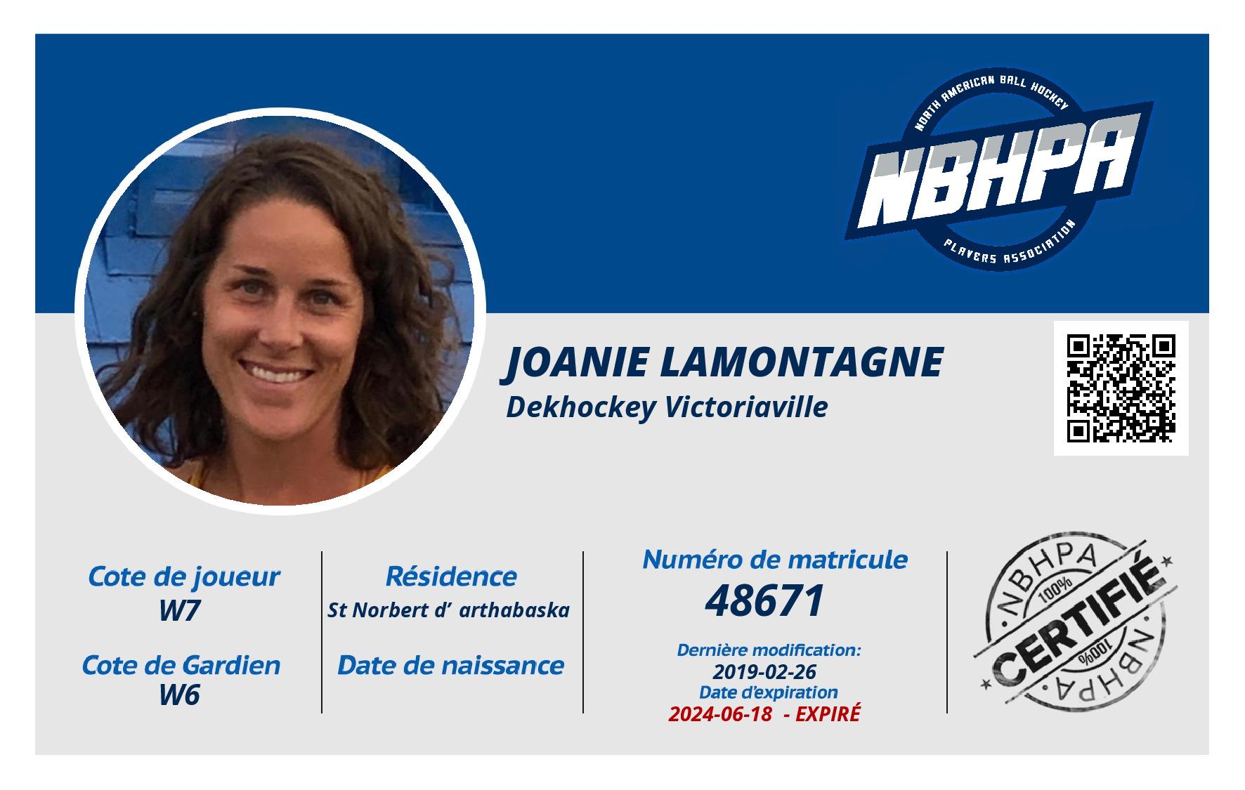 Joanie Lamontagne 