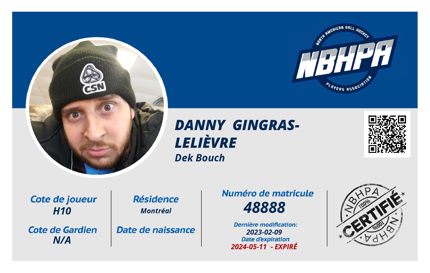 Danny  Gingras-Lelièvre
