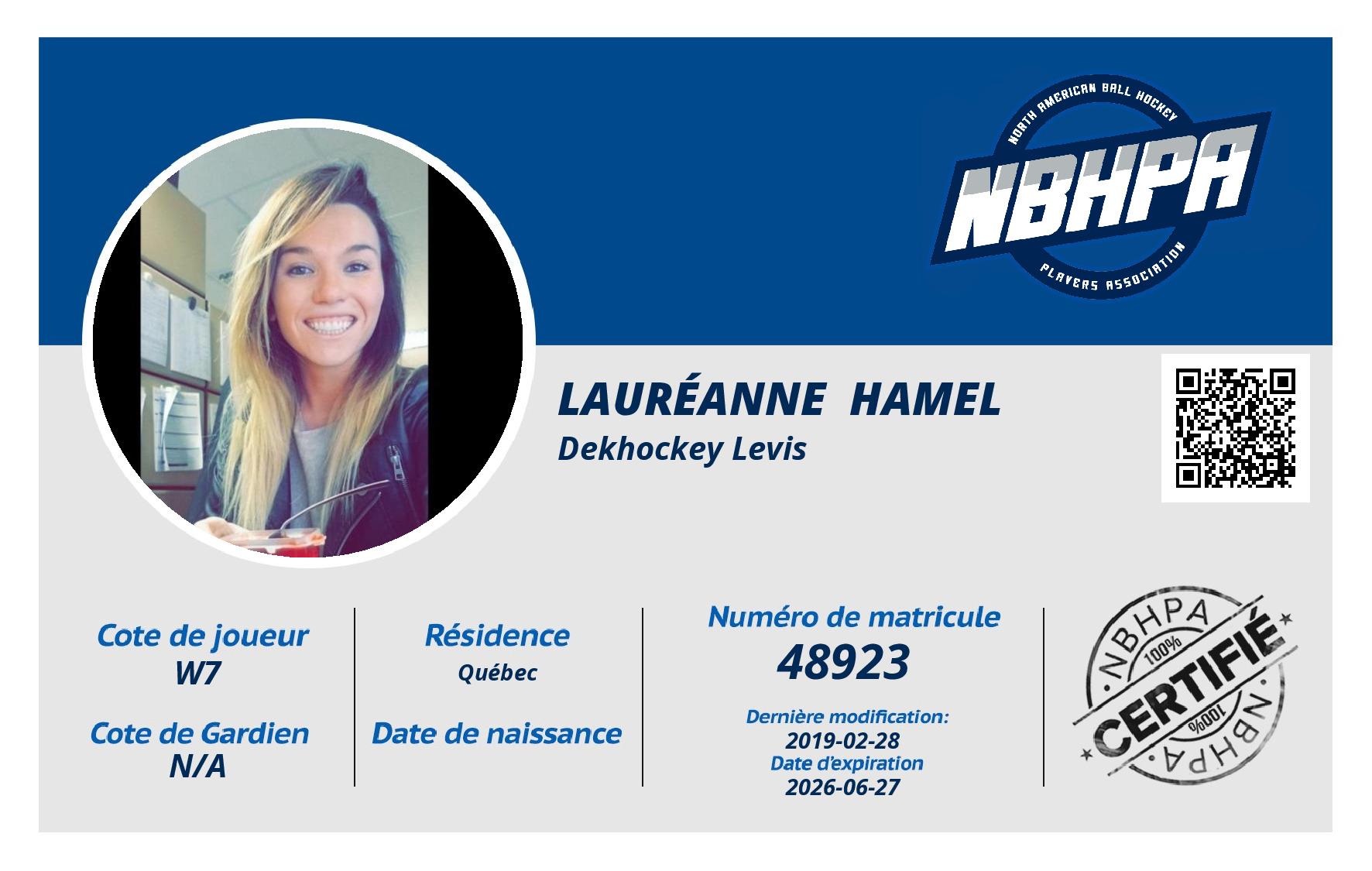 Lauréanne  Hamel