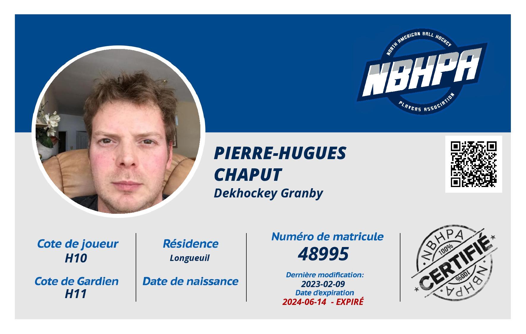 Pierre-Hugues  Chaput