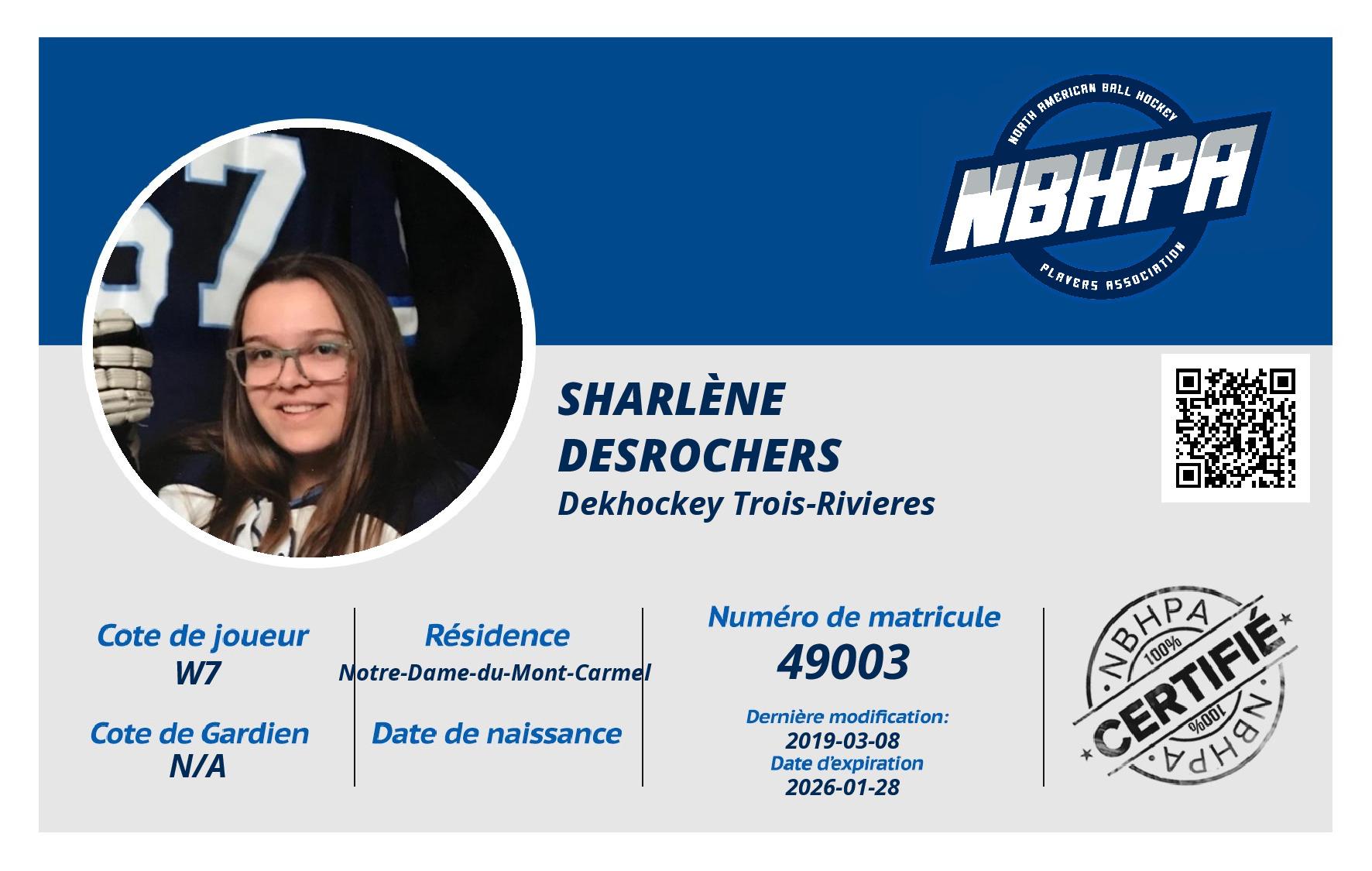 Sharlène  Desrochers 