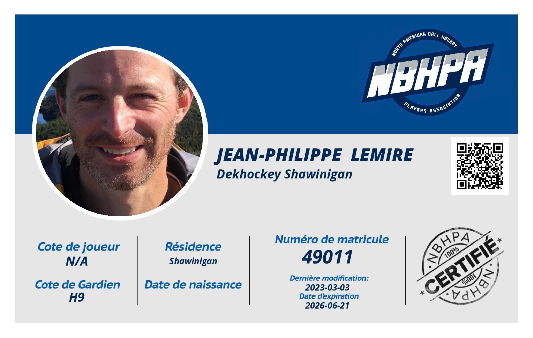 Jean-Philippe  Lemire