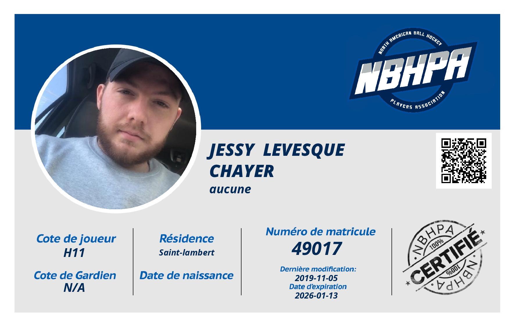 Jessy  Levesque chayer
