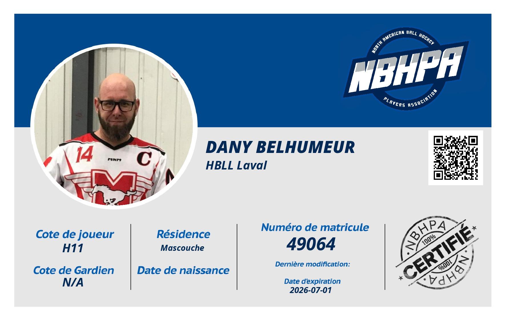 Dany Belhumeur 