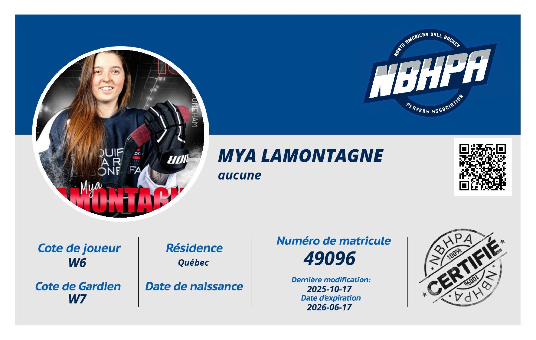 Mya Lamontagne