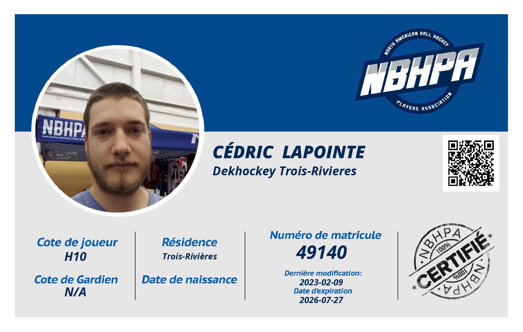 Cédric  Lapointe