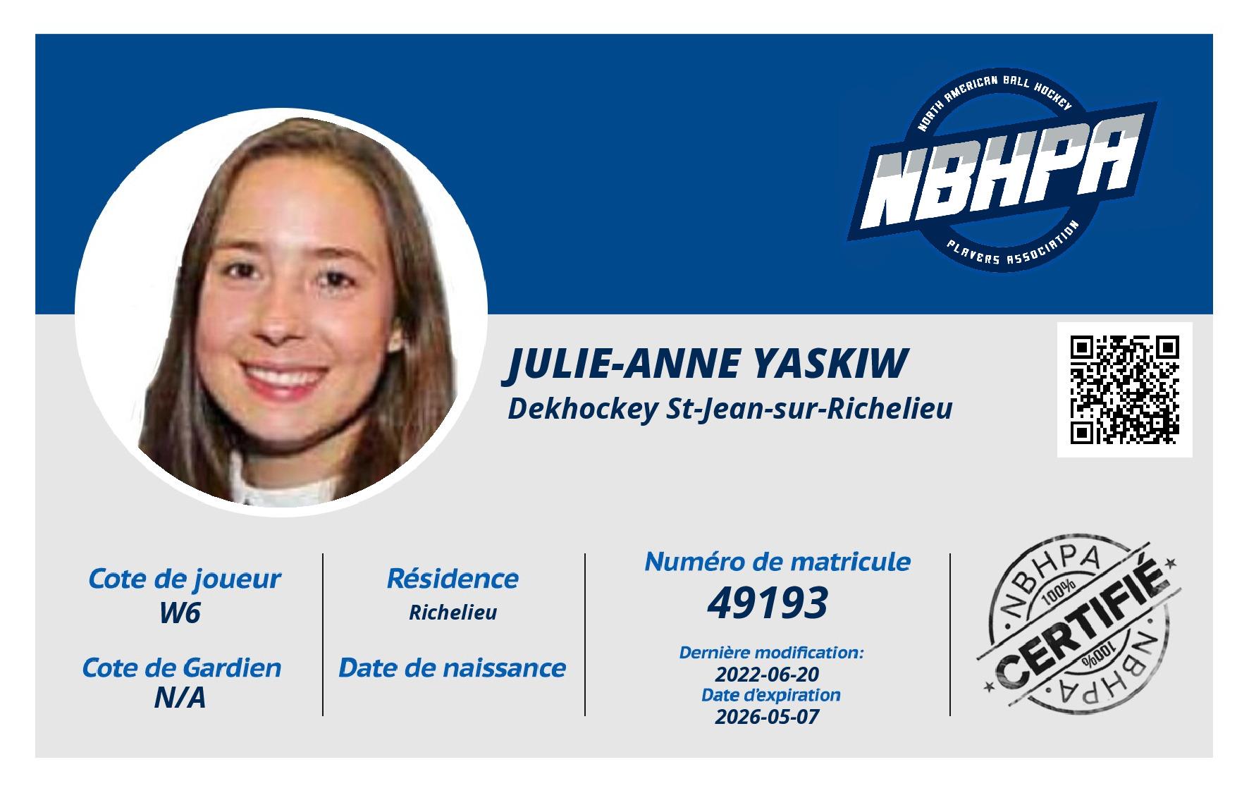 Julie-Anne Yaskiw