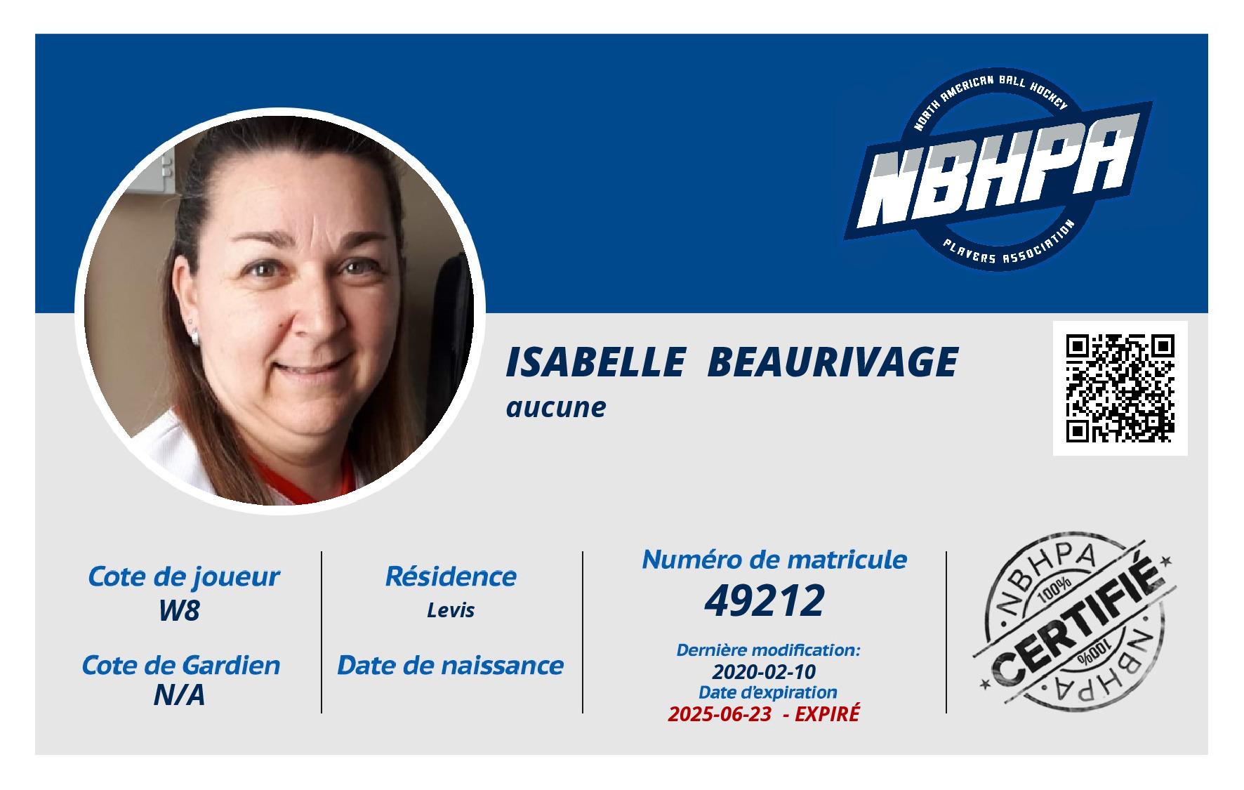 Isabelle  Beaurivage 