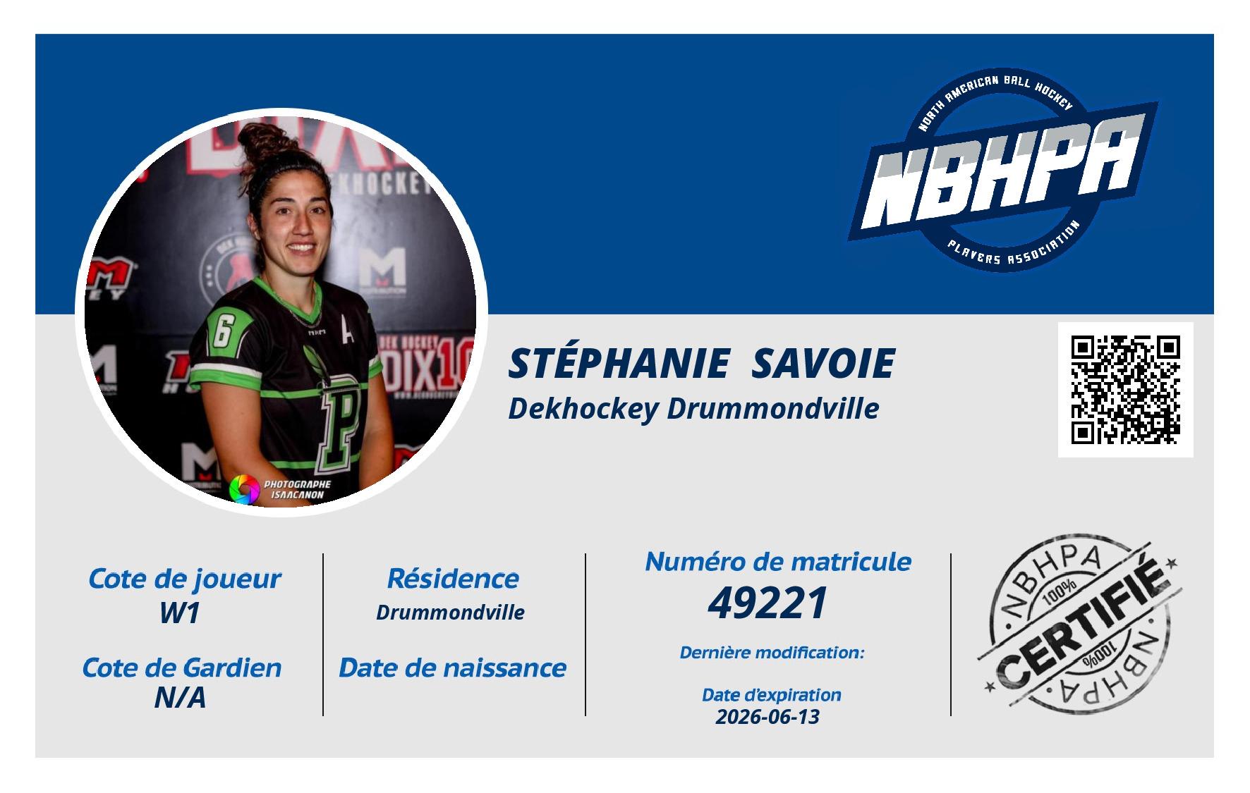 Stéphanie  Savoie 