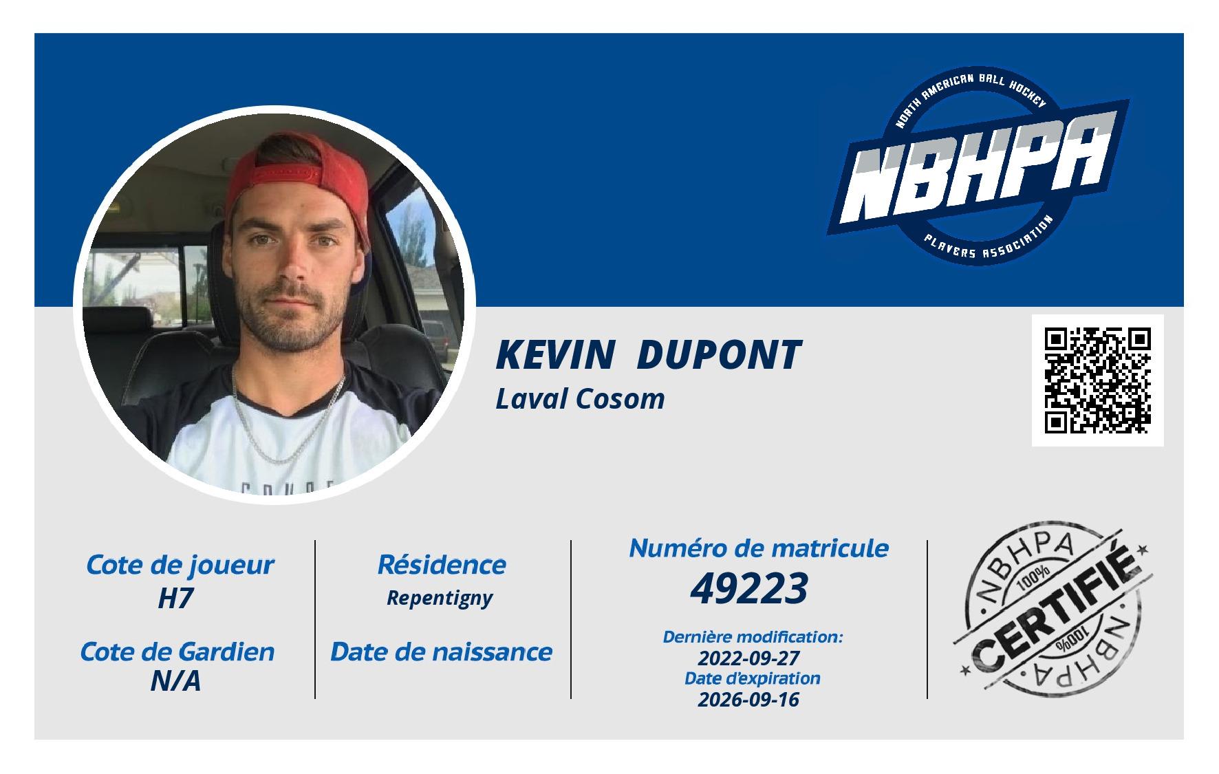 Kevin  Dupont 