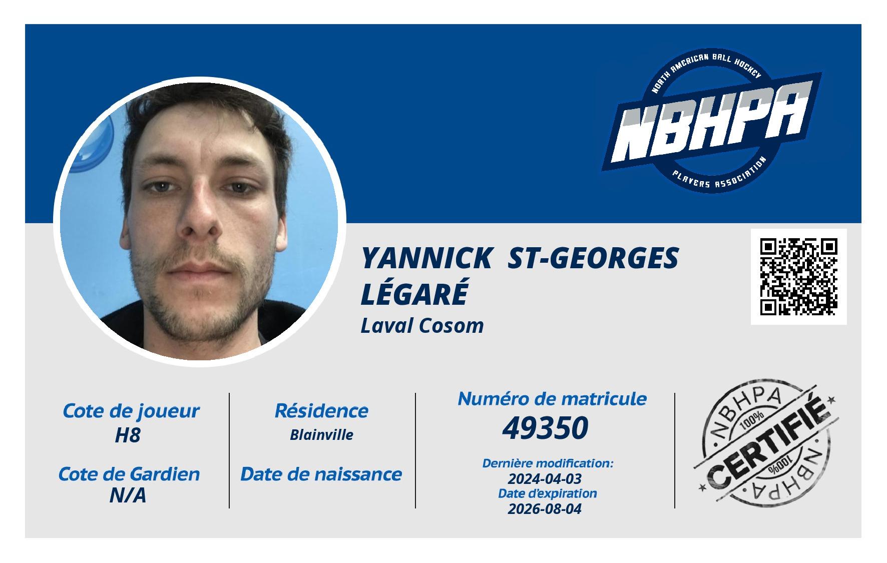 Yannick  St-Georges Légaré 